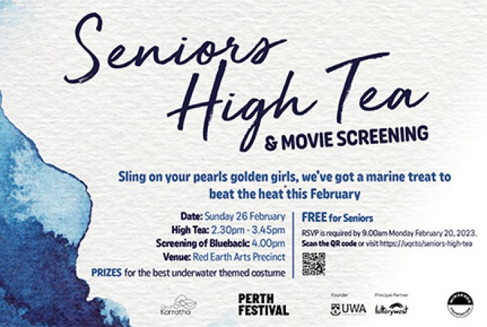 Seniors High Tea with a Movie - Blueback (PG)