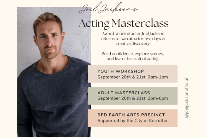 Joel Jackson: Youth Acting Workshop