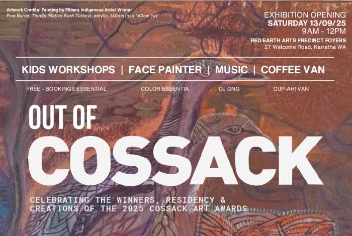 Out of Cossack image, red land with mountains